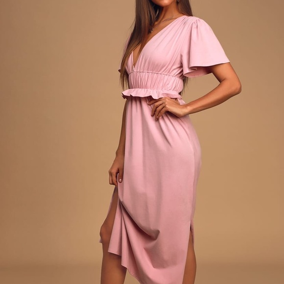 Mid length pink dress (pictures from lulus.com) - Picture 2 of 4